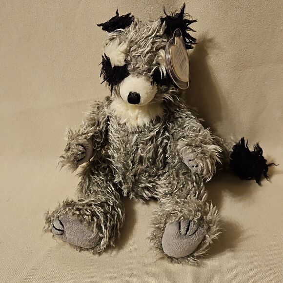 Attic treasure beanie baby, with tag 3rd edition. Radcliff Raccoon - Picture 1 of 7